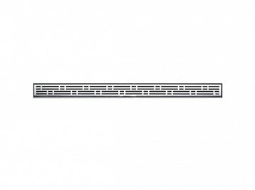 Декоративная панель basic для дренажного канала 120 см. нержавеющая сталь (цвет хром матовый)