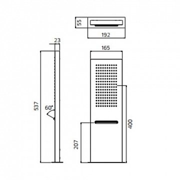 Душевая лейка Qube stick