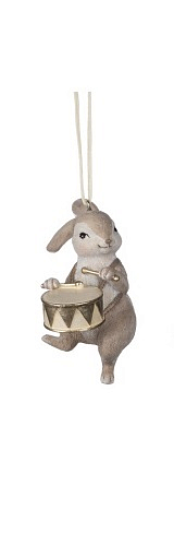 Заяц с барабаном 9 см