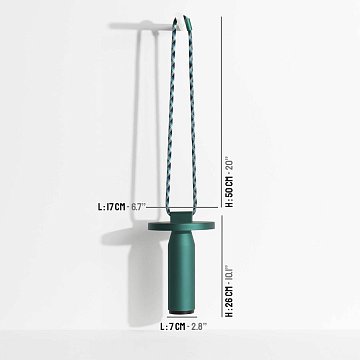 Светильник QUASAR NOMAD LAMP, 26*17*7 см.,EMERALD GREEN 555